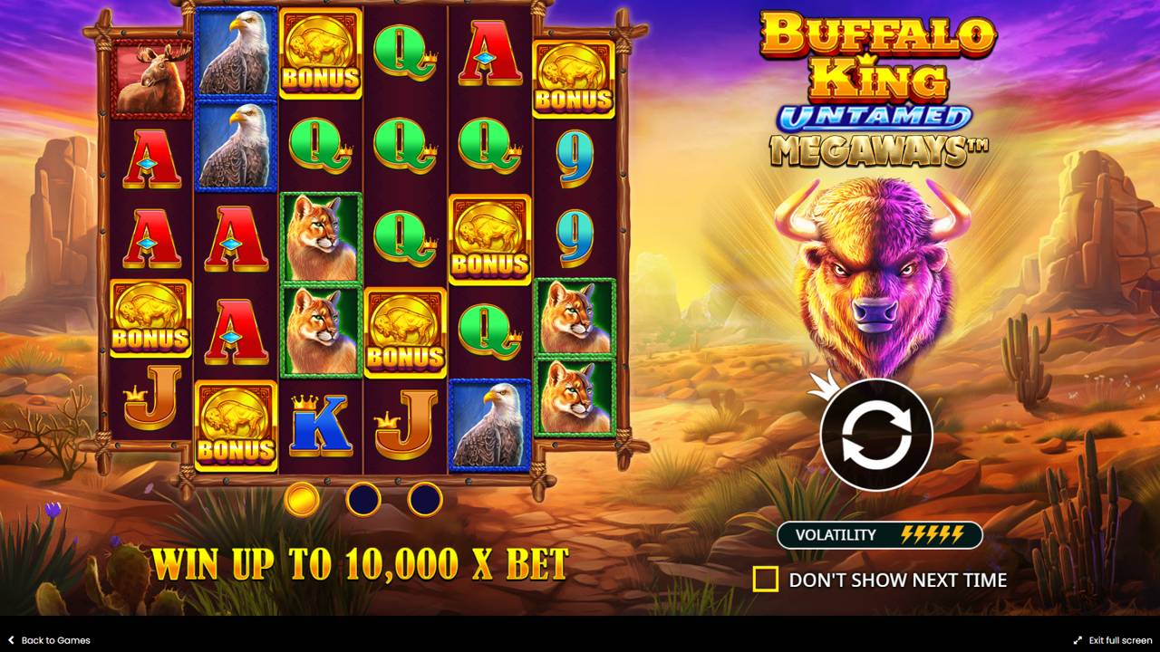 Buffalo King Untamed Megaways (Pragmatic Play) Image 1